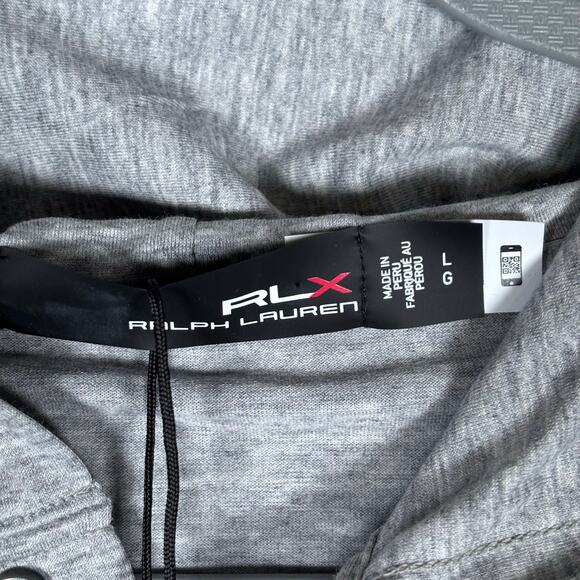 RLX Ralph Lauren Men’s Hoodie Grey Heather Size L NWT - Picture 4 of 7